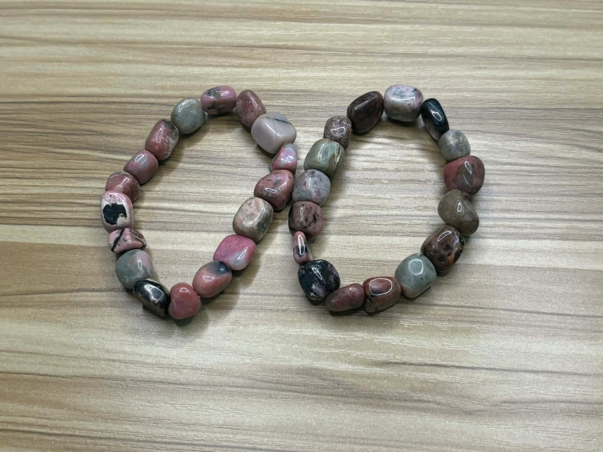 Bracelet Rhodonite nuggets