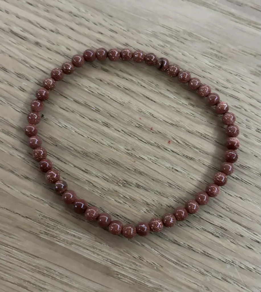 Bracelet Pierre de soleil chauffée 4mm