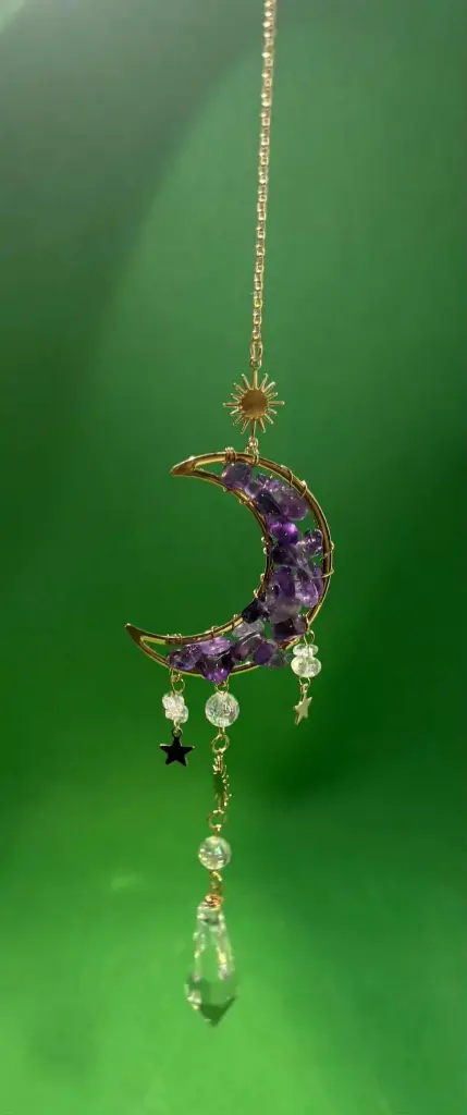 Mobile lune & améthyste