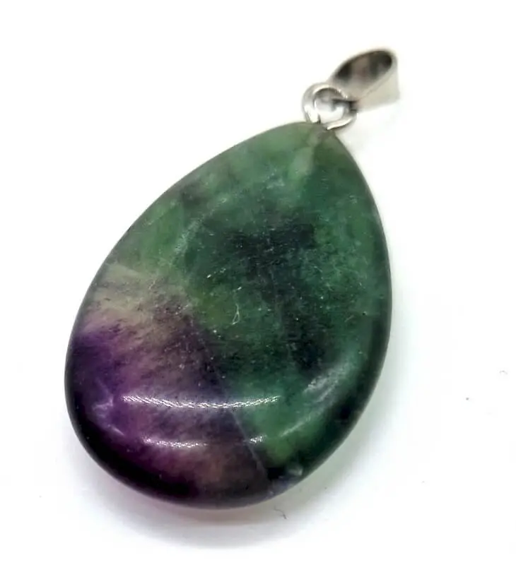 Pendentif Larme Fluorite Multi
