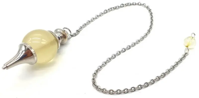 Pendule sphère Citrine naturelle