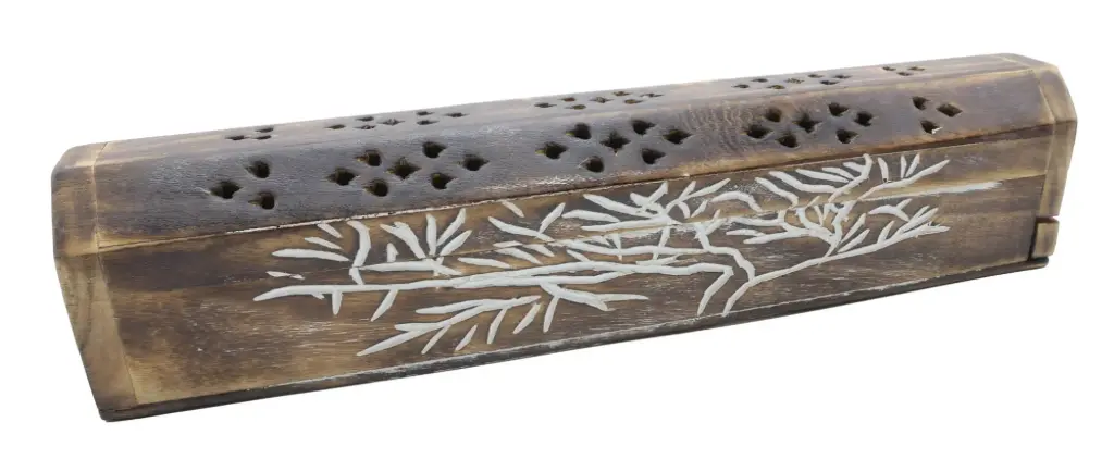Porte-Encens Bois Coffret Arbre de Vie