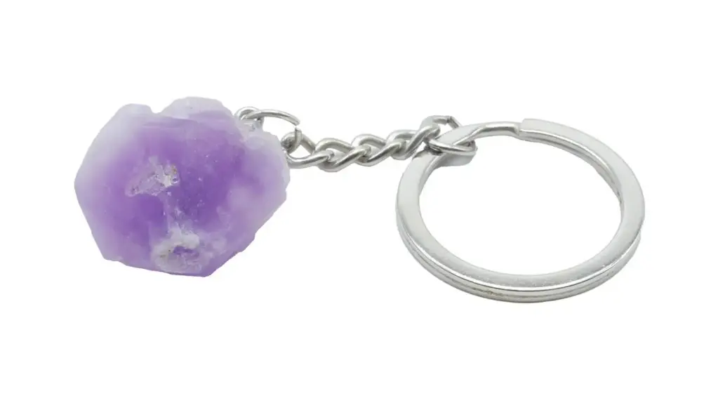 Porte-clés Améthyste brute 3cm