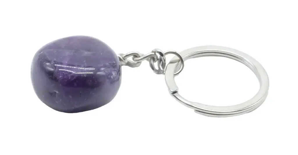 Porte-clés Améthyste roulée