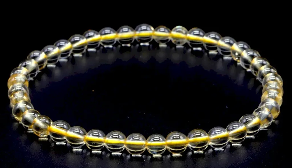 Bracelet Citrine Naturelle 4mm