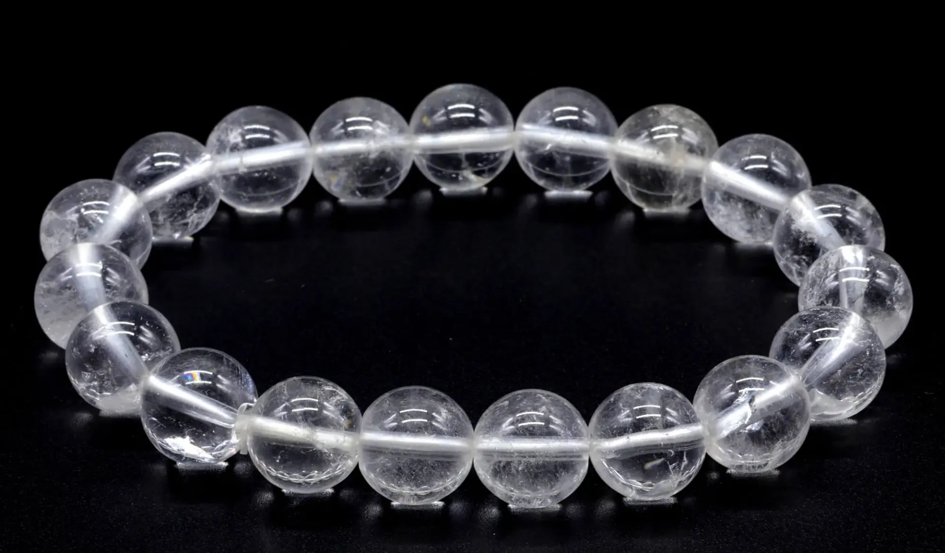 Bracelet Cristal de Roche 10mm