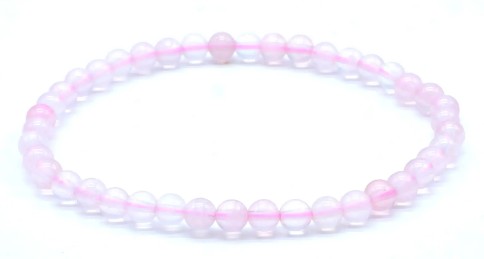 Bracelet Quartz rose 4mm