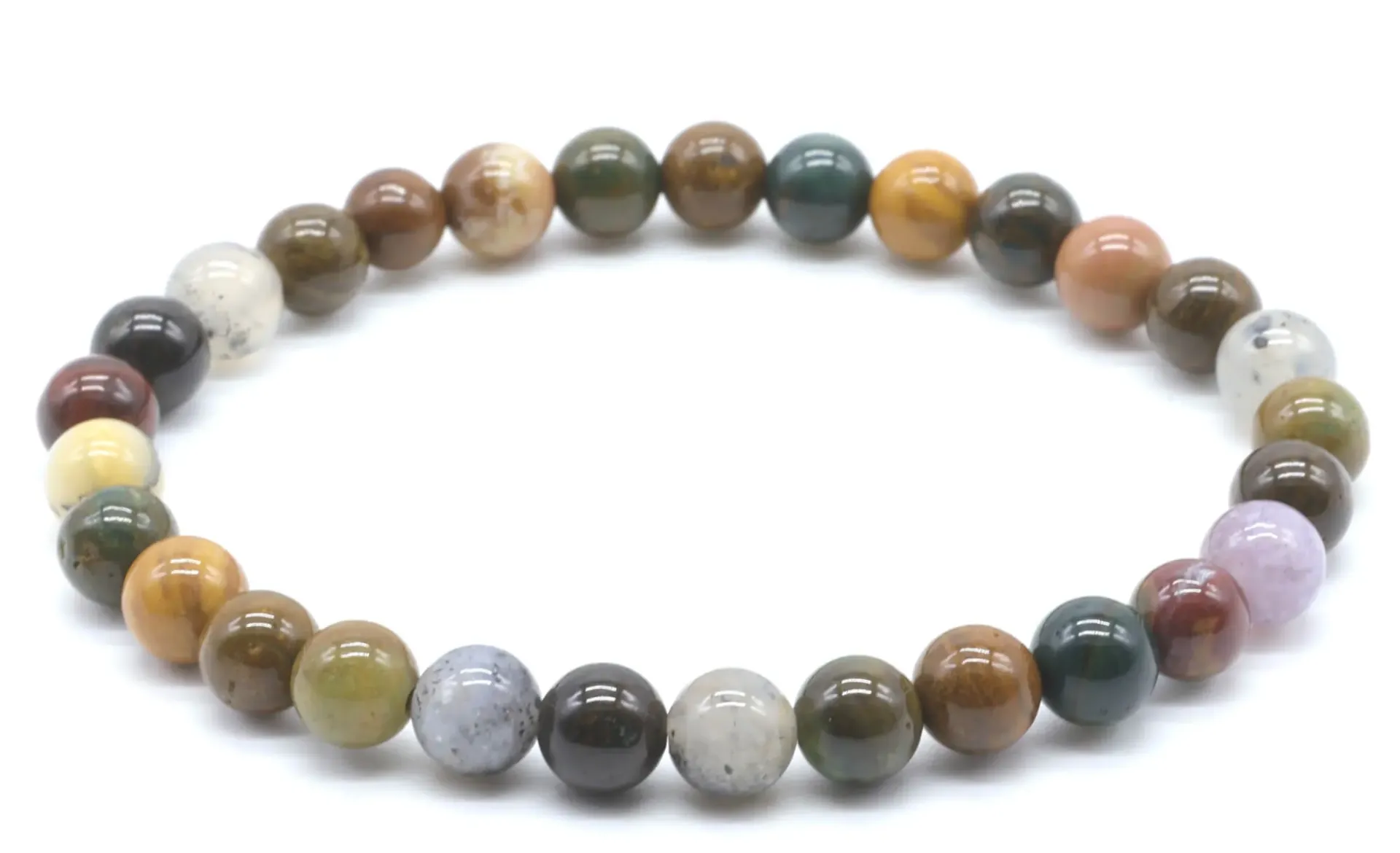 Bracelet Jaspe Océan 6mm