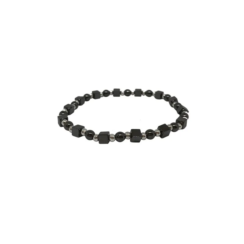 Bracelet Hématite carré & rond