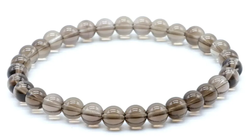 Bracelet Quartz Fumé 6mm