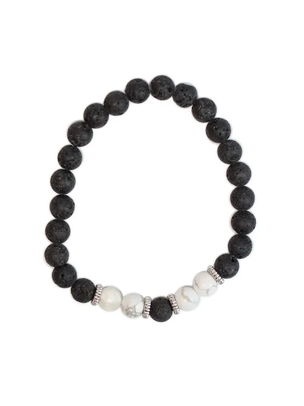Bracelet Pierre de Lave & Howlite