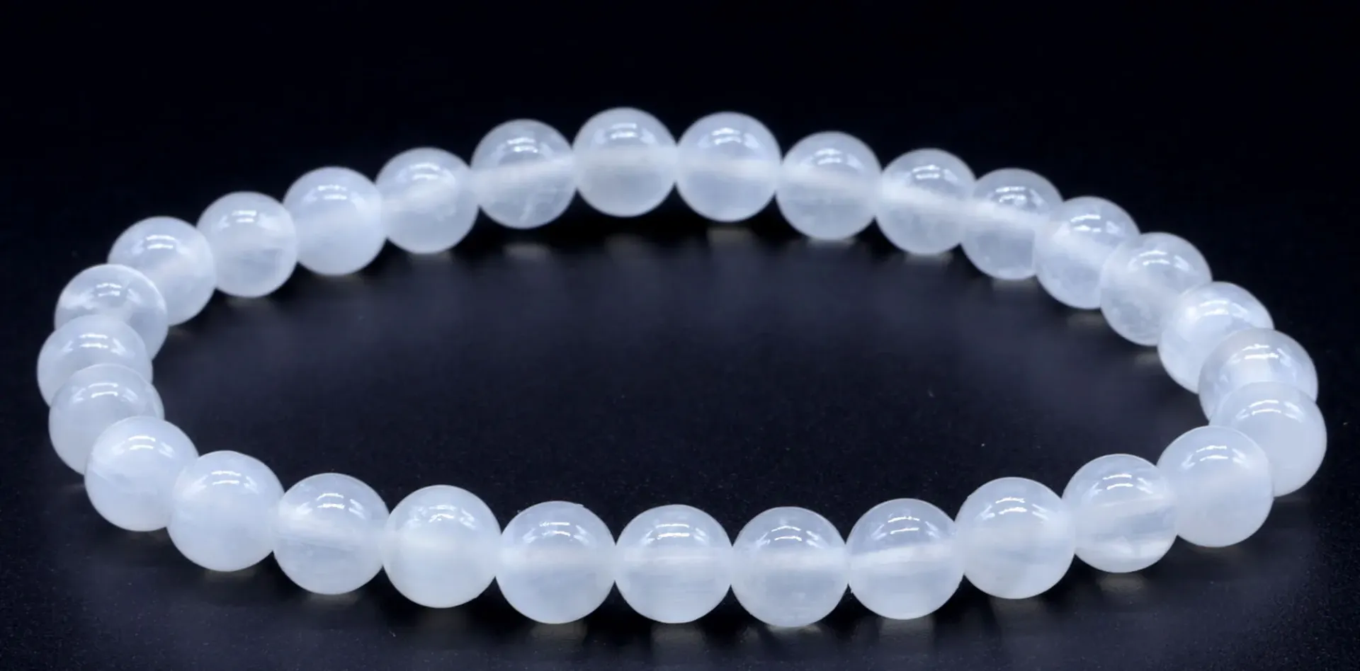 Bracelet Sélénite 6mm