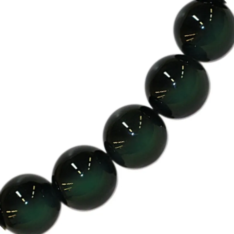 Bracelet Obsidienne Œil Céleste 12mm