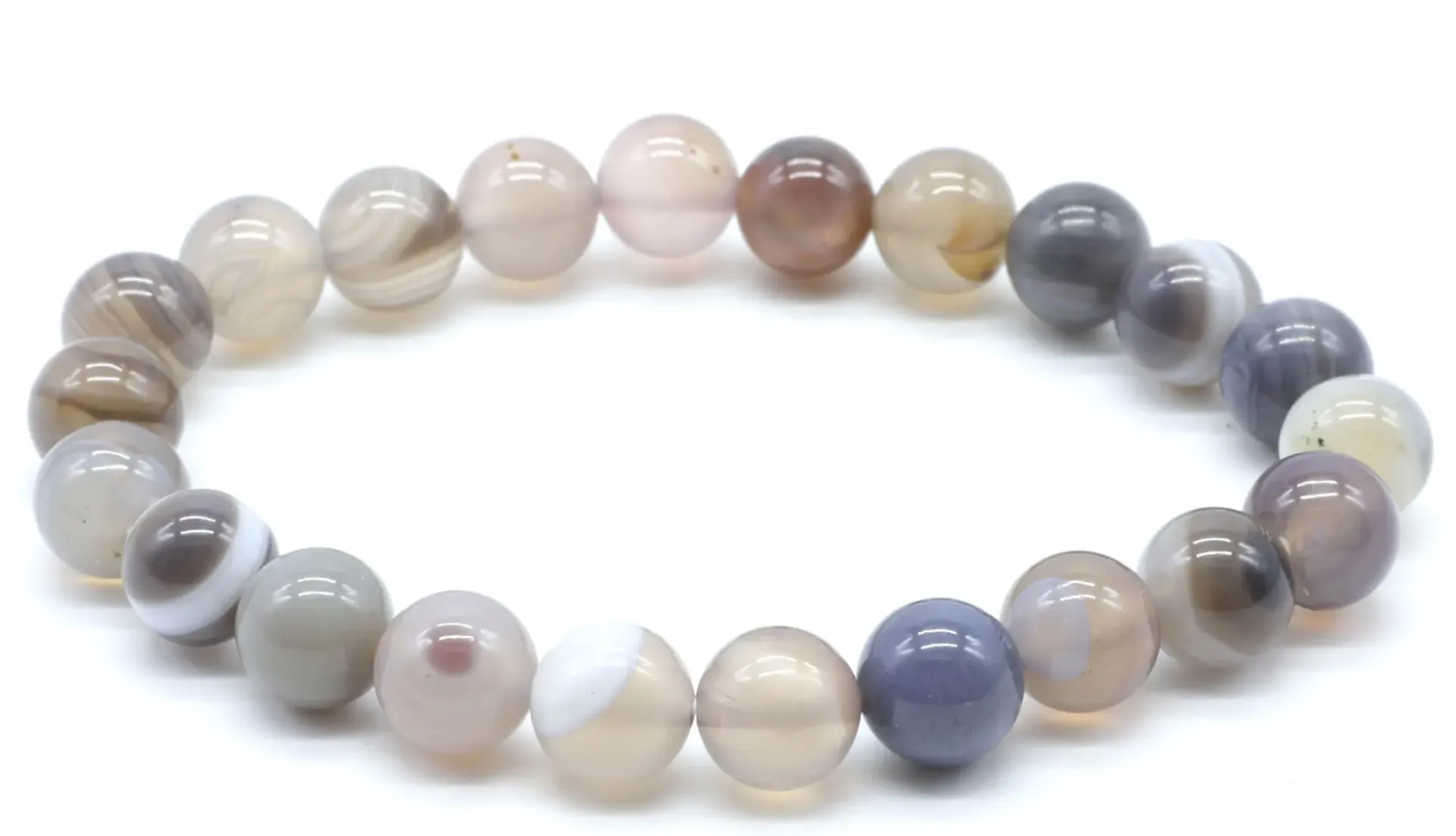 Bracelet Agate Bostwana 8mm