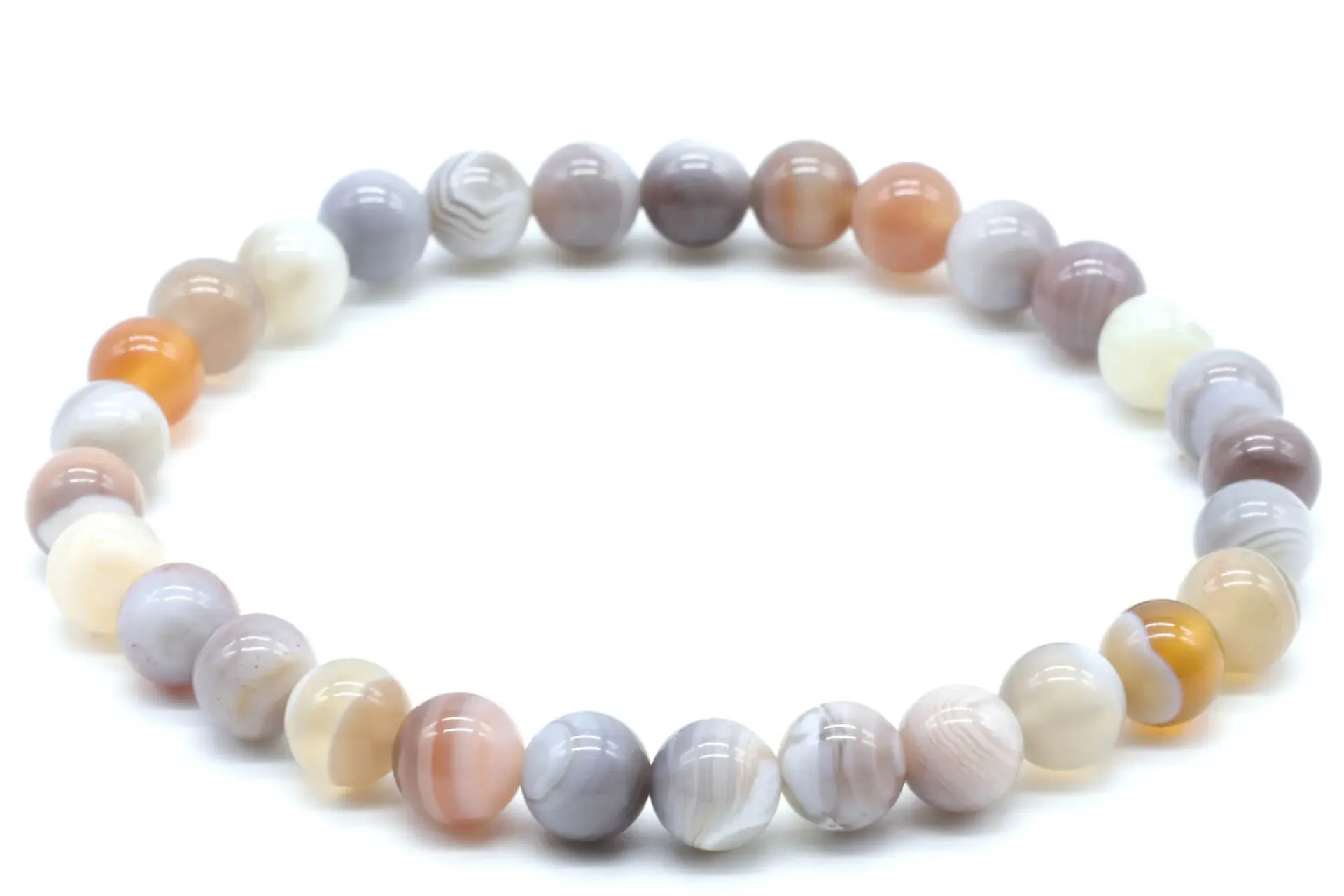 Bracelet Agate Bostwana 6mm