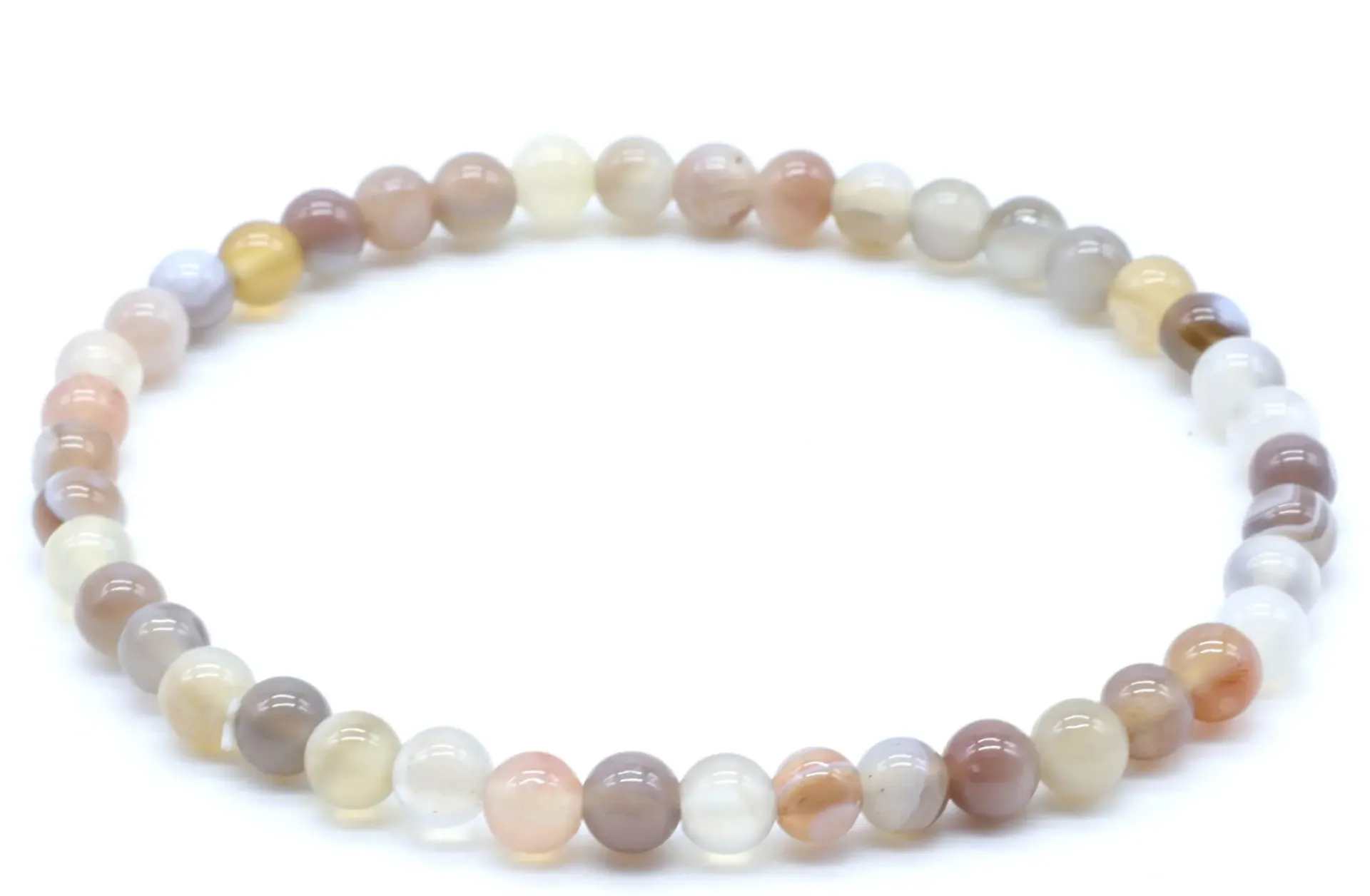 Bracelet Agate Bostwana 4mm