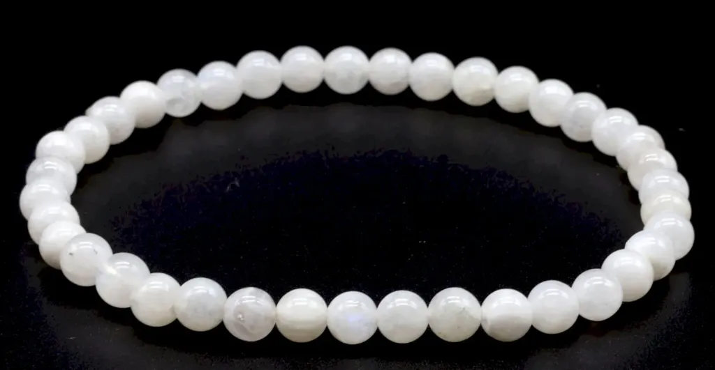 Bracelet Pierre de Lune blanche 4mm
