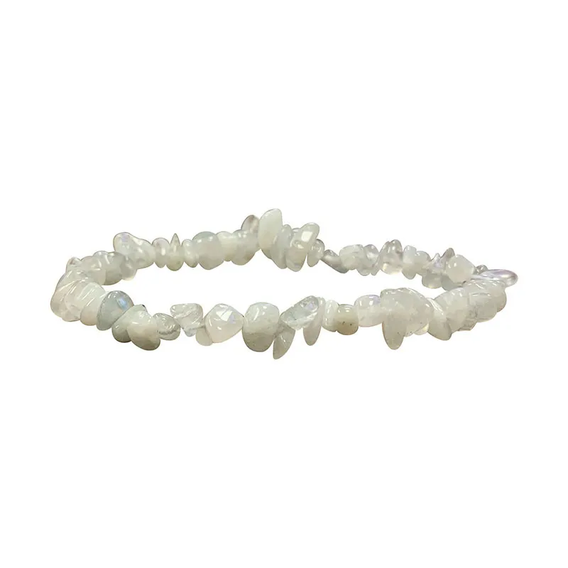 Bracelet Pierre de Lune blanche baroque