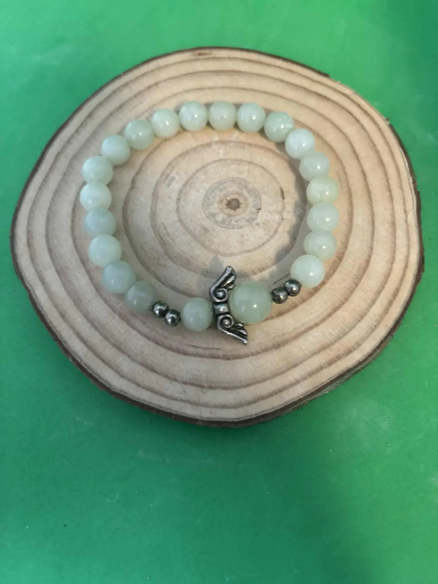 Bracelet Jade & ange
