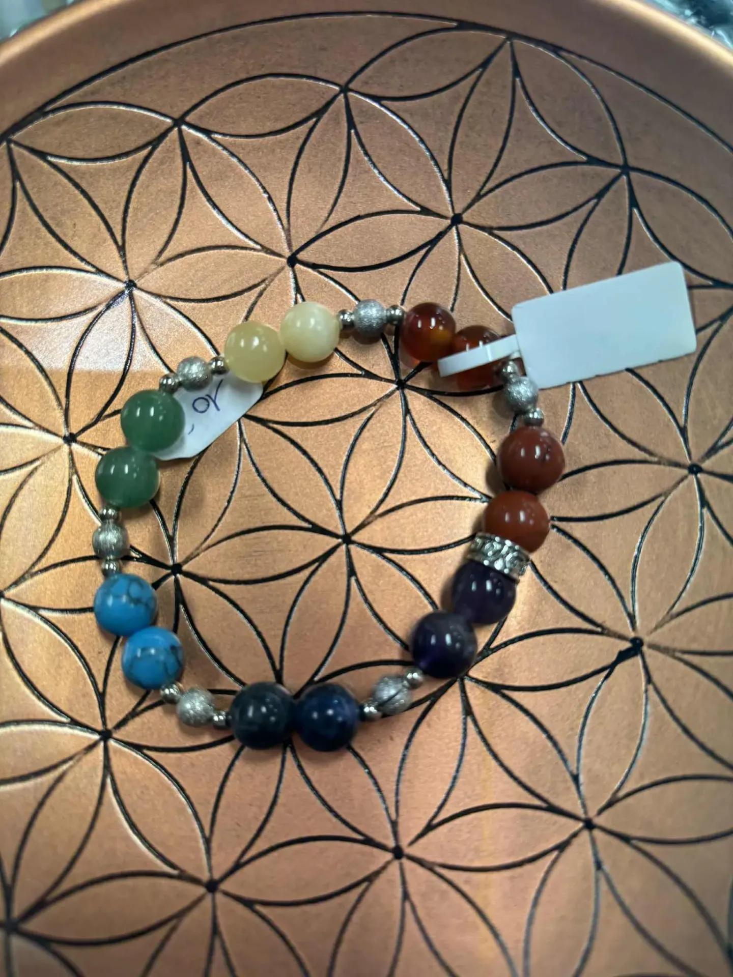 Bracelet Chakras & inter 8mm