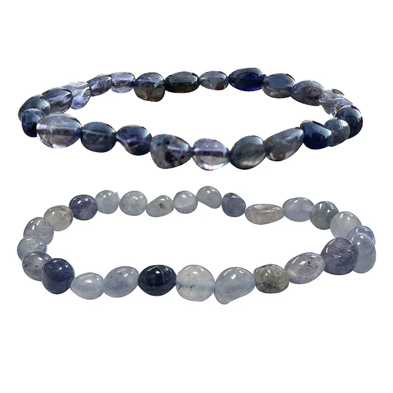 Bracelet Iolite grains
