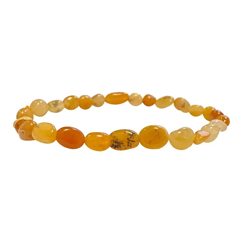 Bracelet Calcite orange en grains