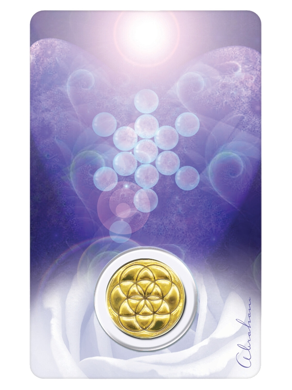 Médaille sur carte Archange Haniel