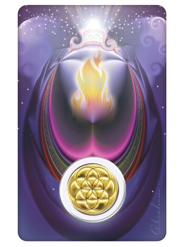 Médaille sur carte Archange Métatron