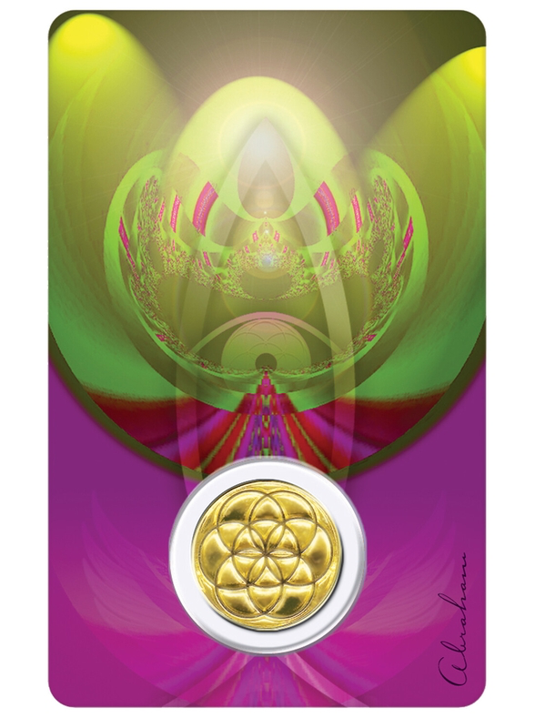 Médaille sur carte Archange Raphaël