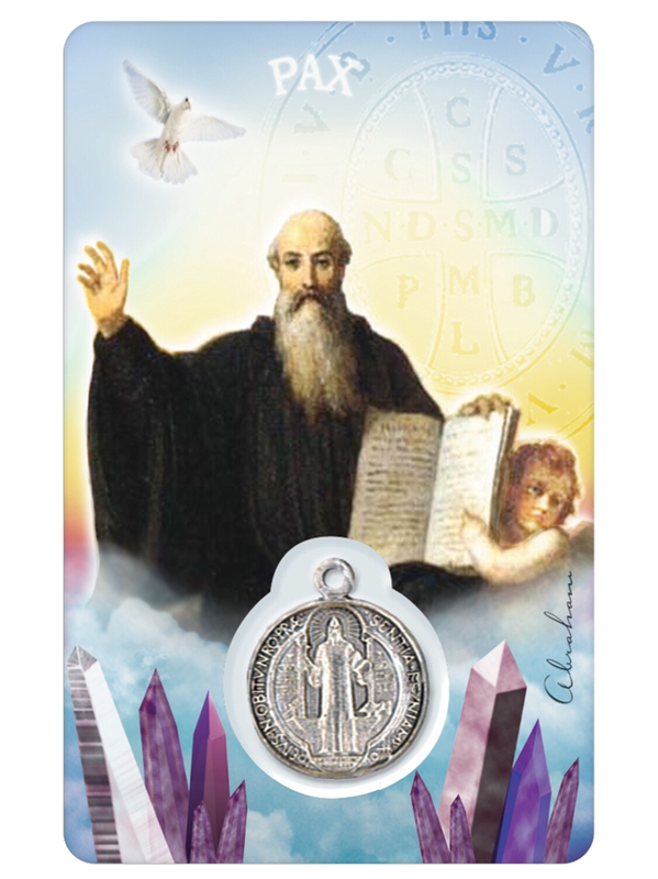 Médaille sur carte Saint-Benoît