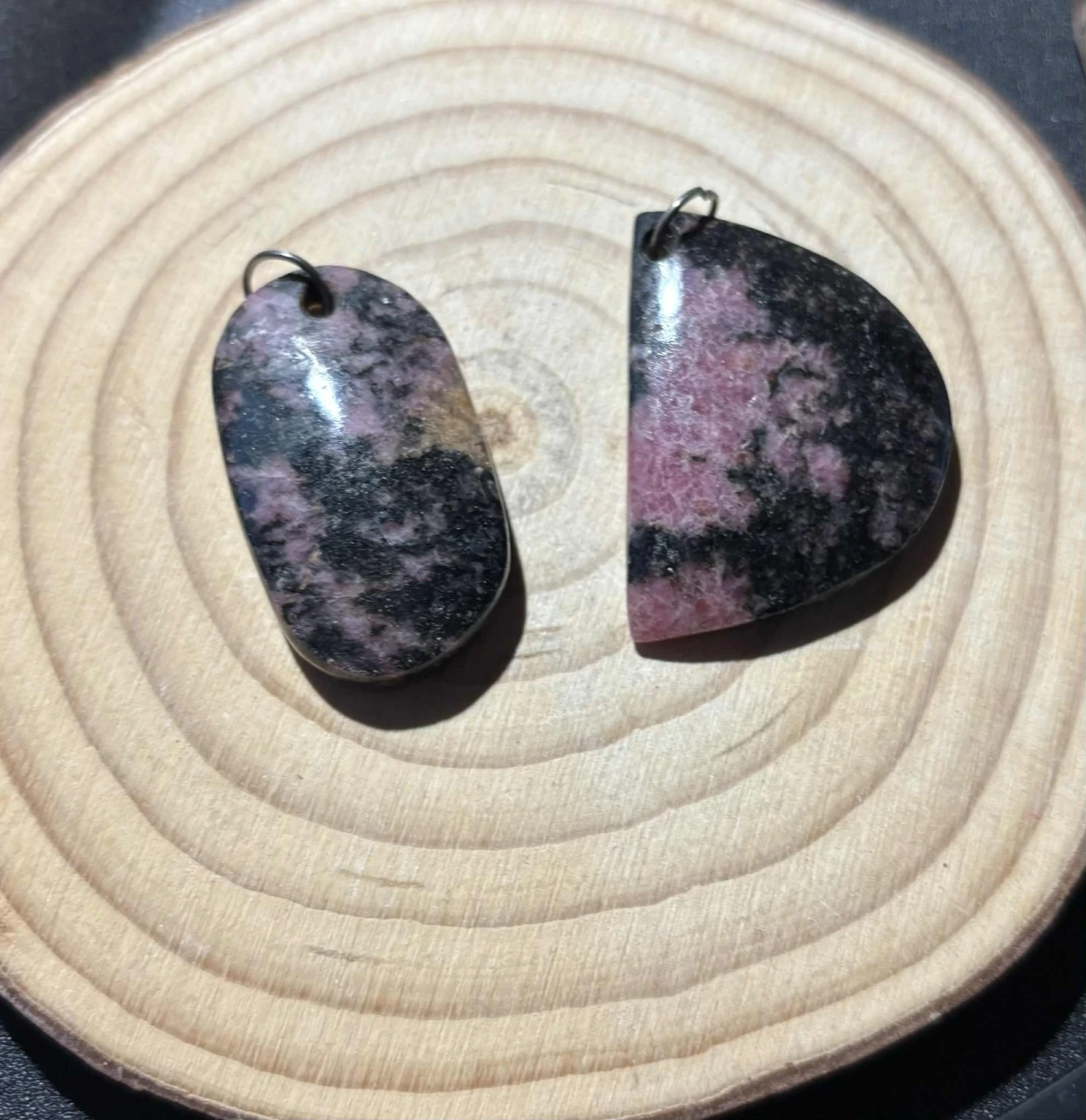 Pendentif Rhodonite