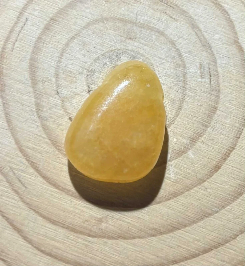 Pendentif Calcite orange percée