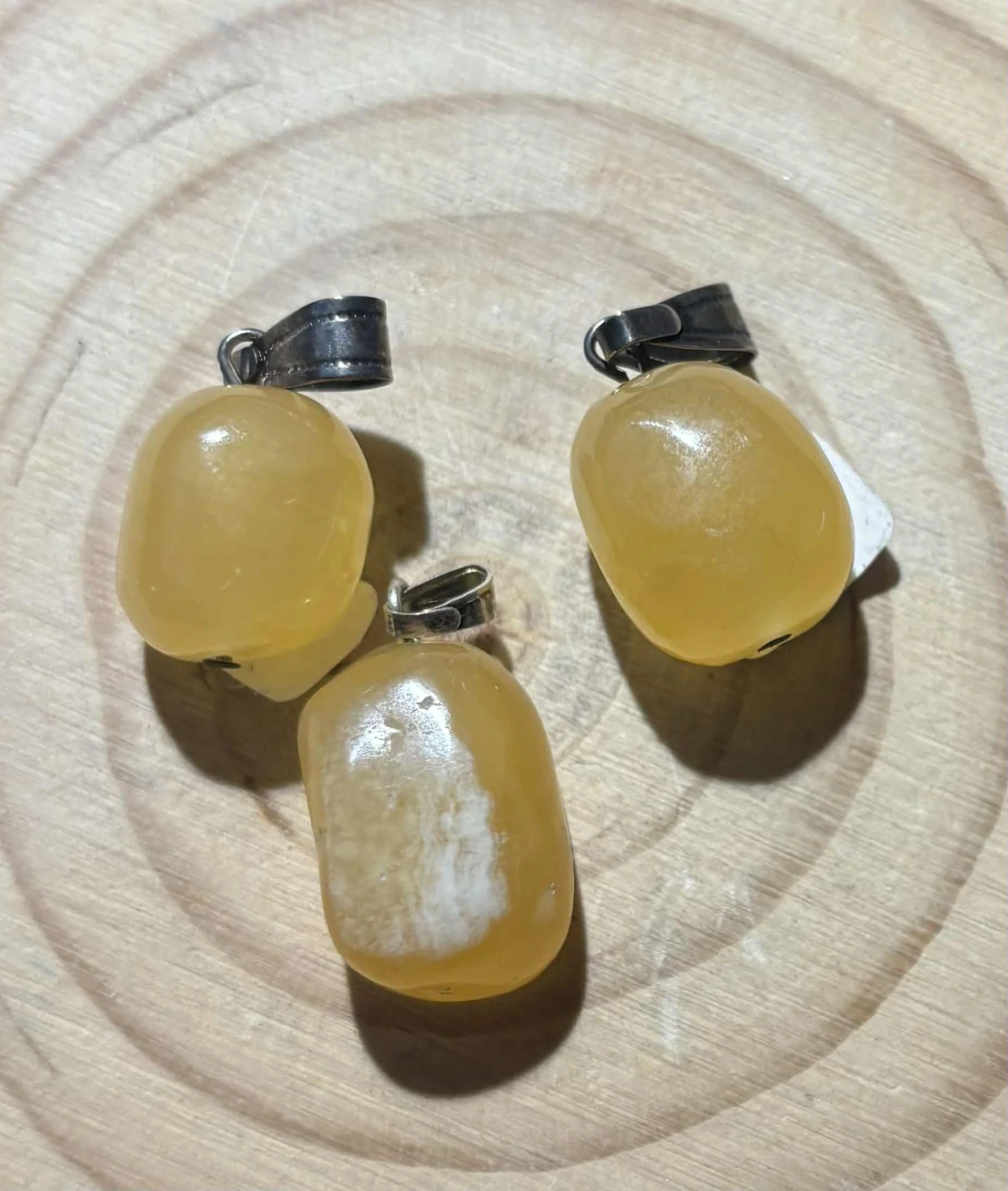 Pendentif Calcite orange