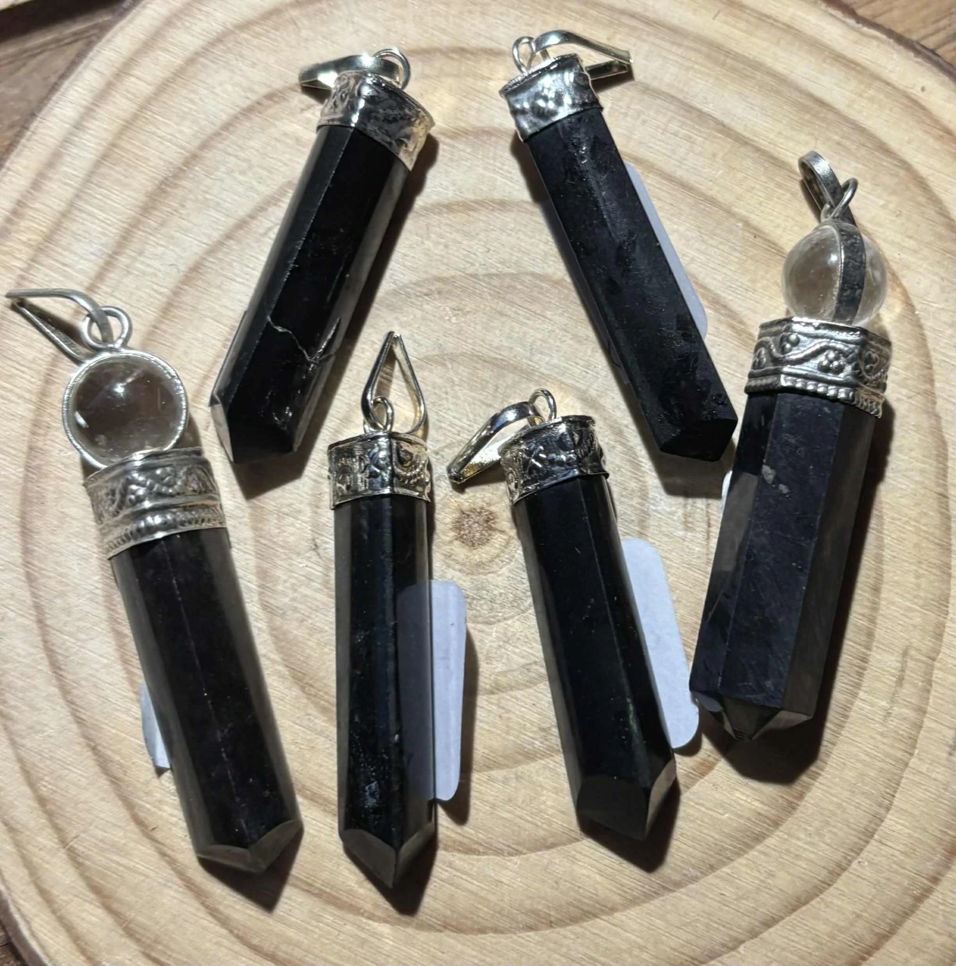 Pendentif Tourmaline noire pointe