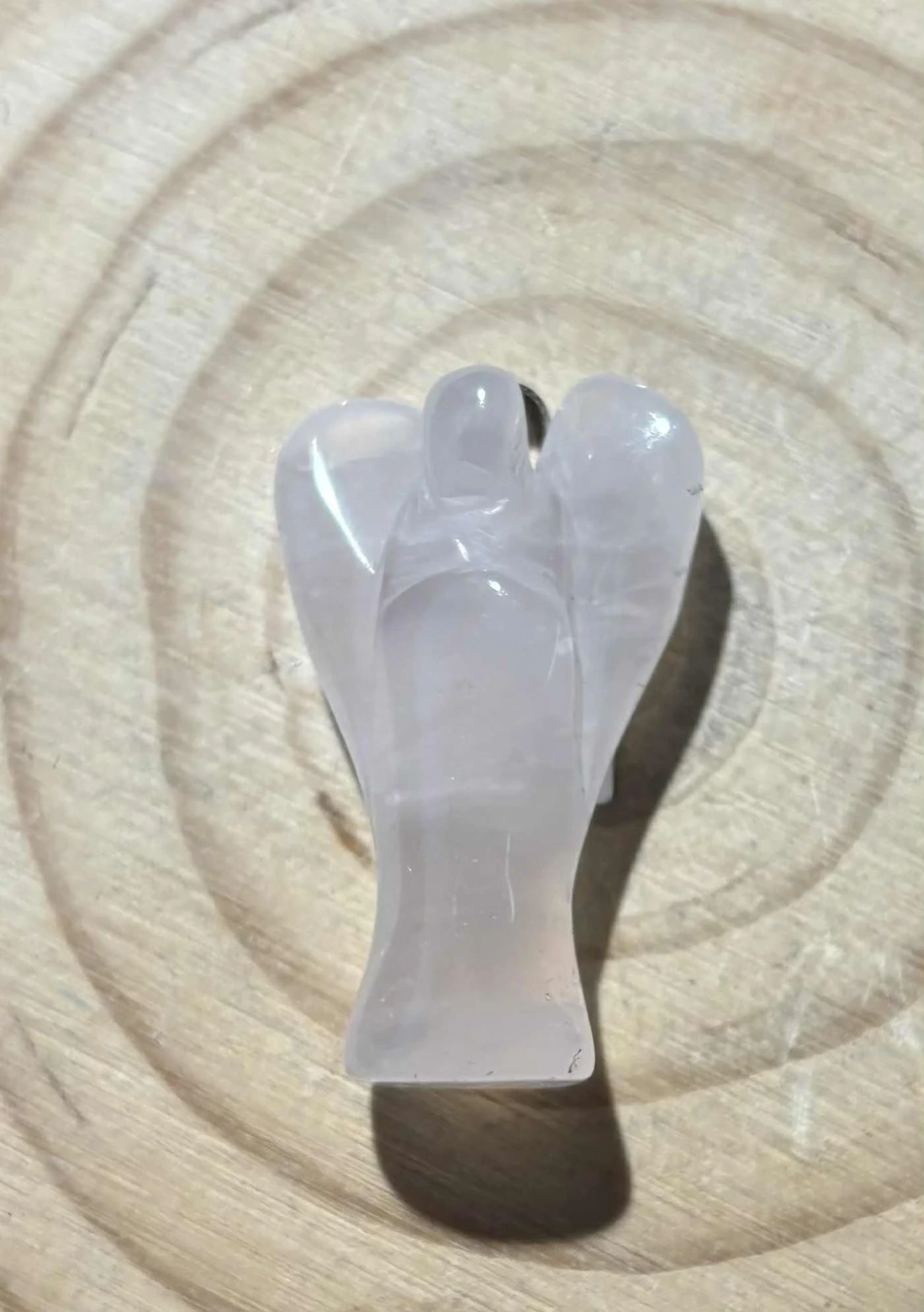 Pendentif Quartz rose ange