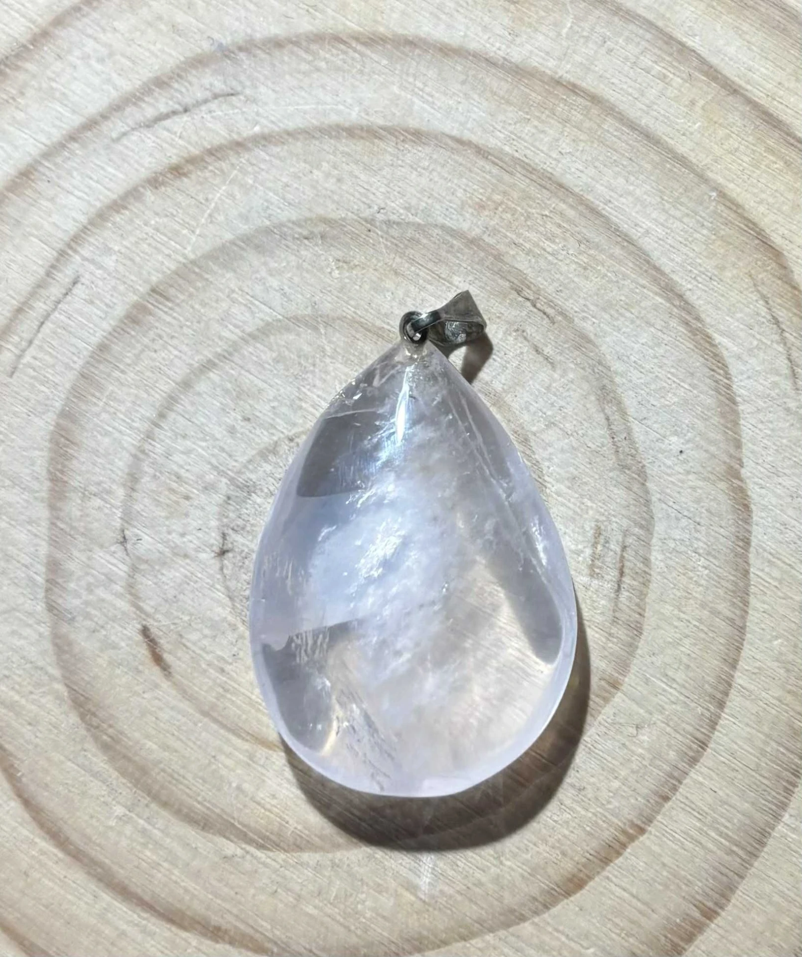 Pendentif Quartz rose