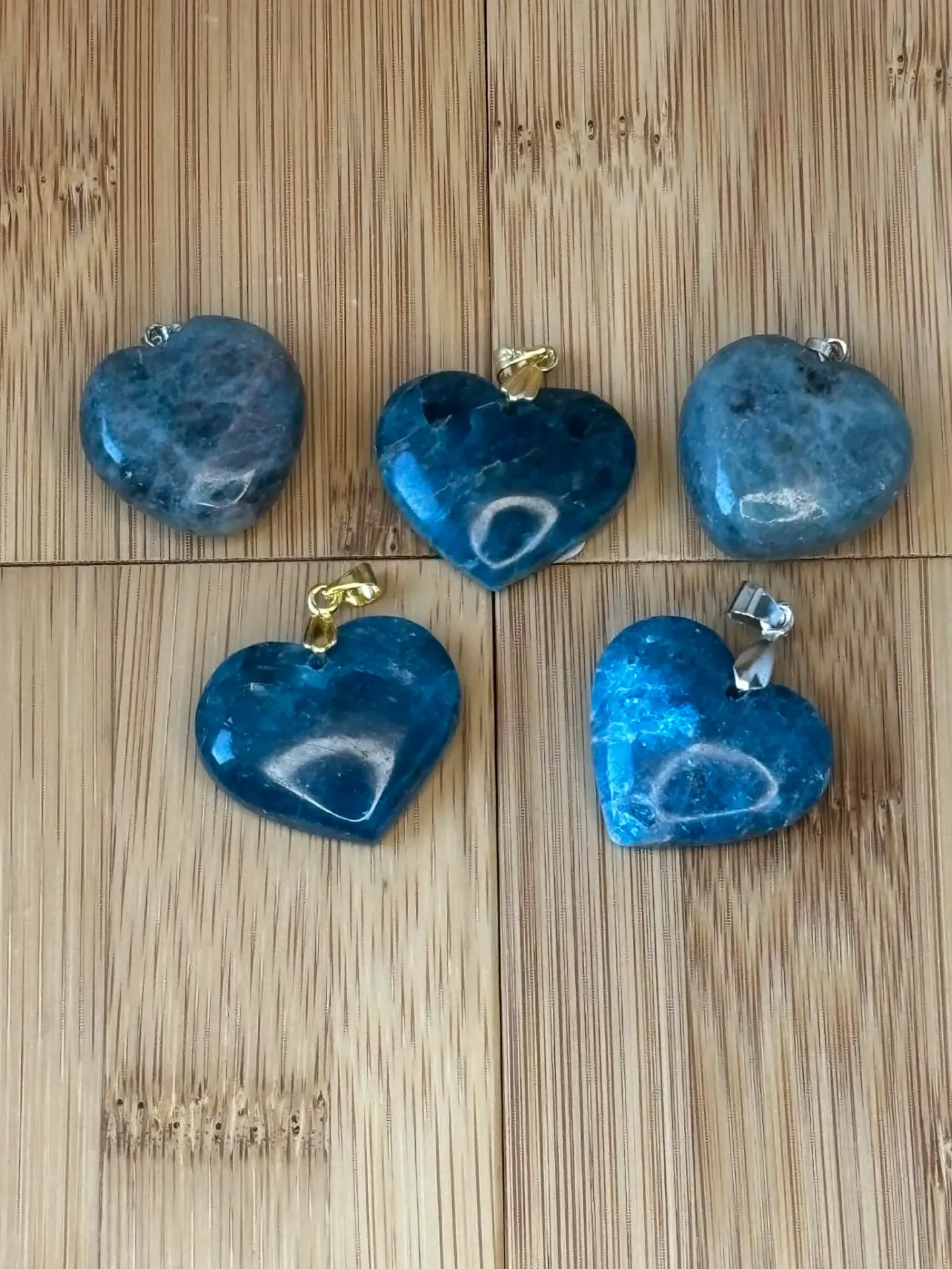 Pendentif Apatite cœur