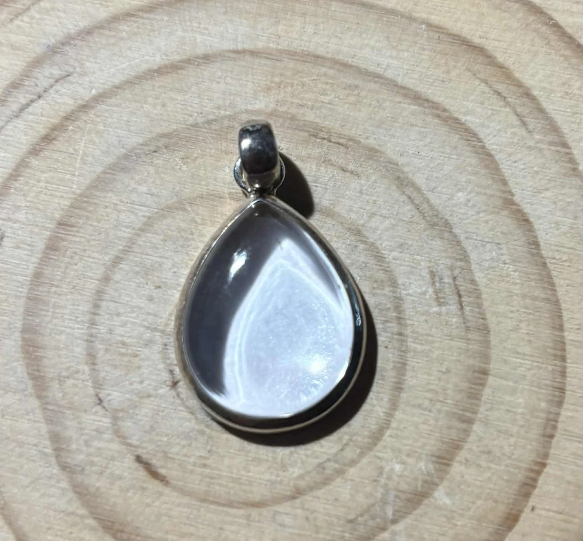 Pendentif Cristal de roche argent