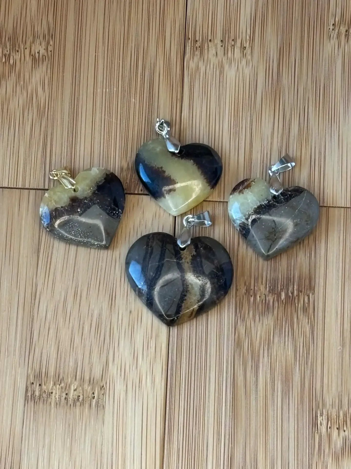 Pendentif Septaria cœur