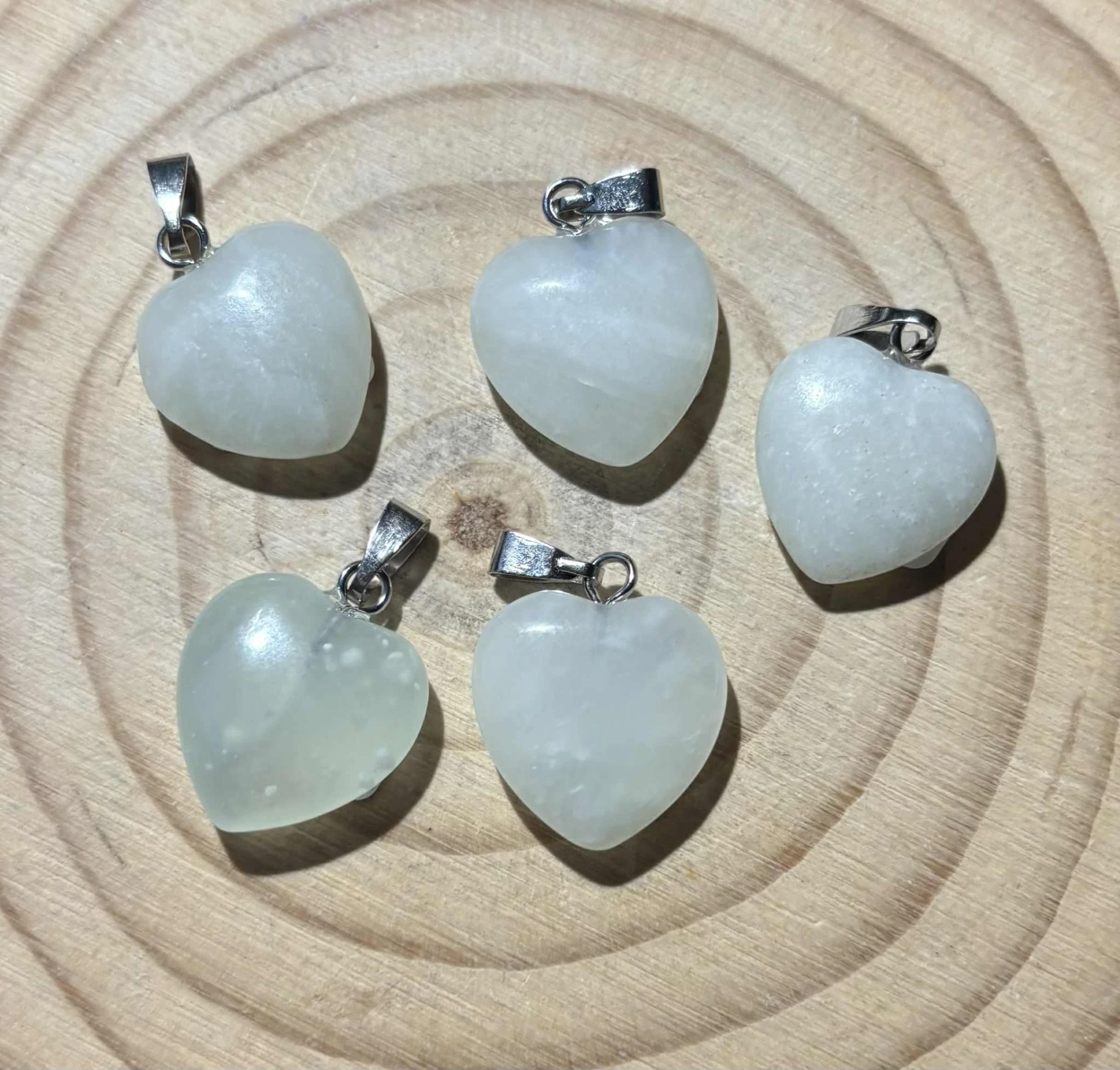 Pendentif Jade Verte cœur