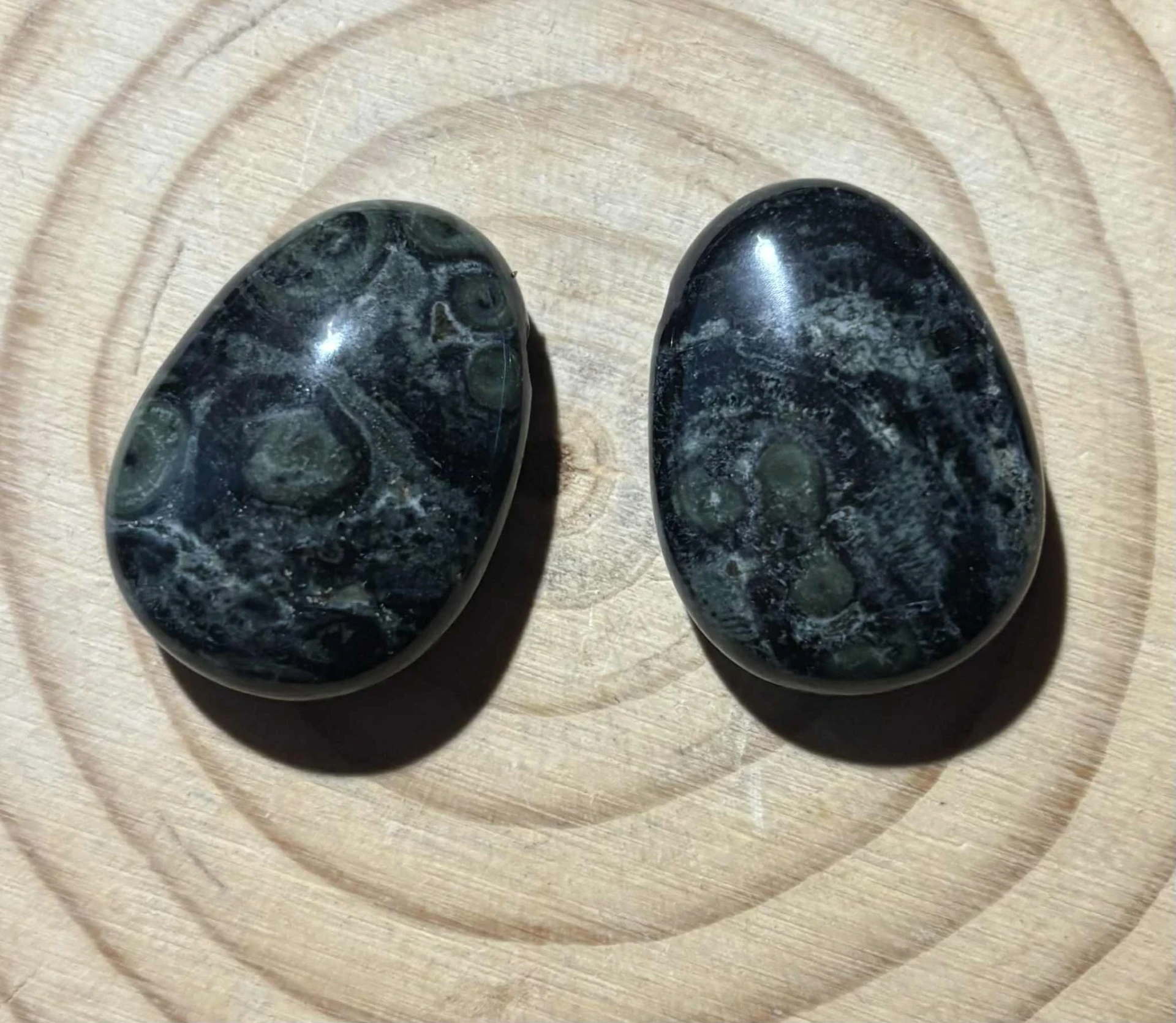 Pendentif Jaspe kambaba percé