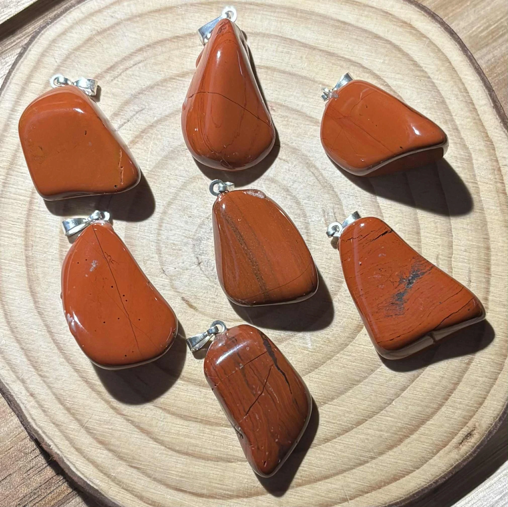 Pendentif Jaspe rouge