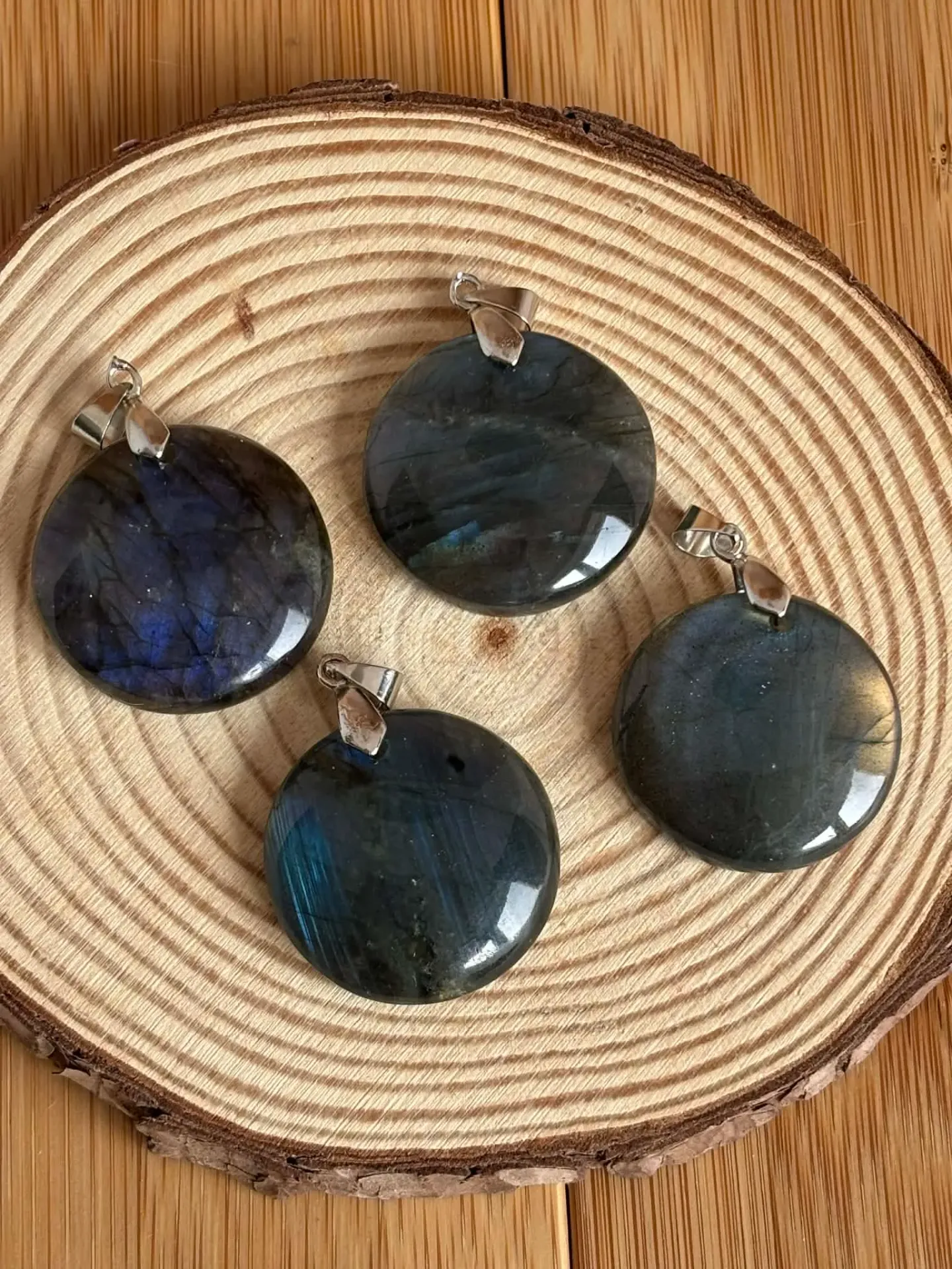 Pendentif Labradorite ronde
