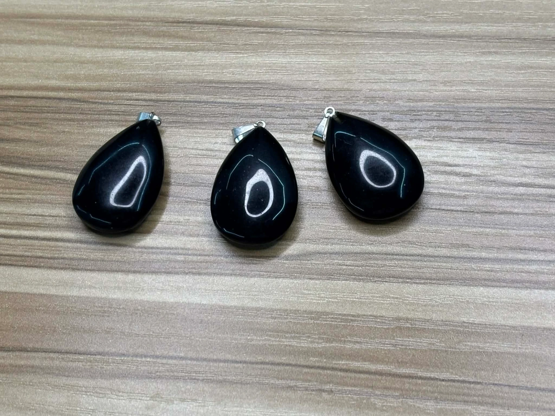 Pendentif Obsidienne Noire Larme