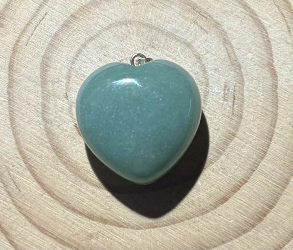Pendentif Aventurine verte cœur
