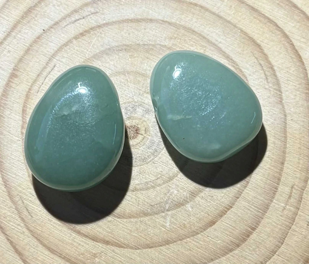 Pendentif Aventurine verte percée