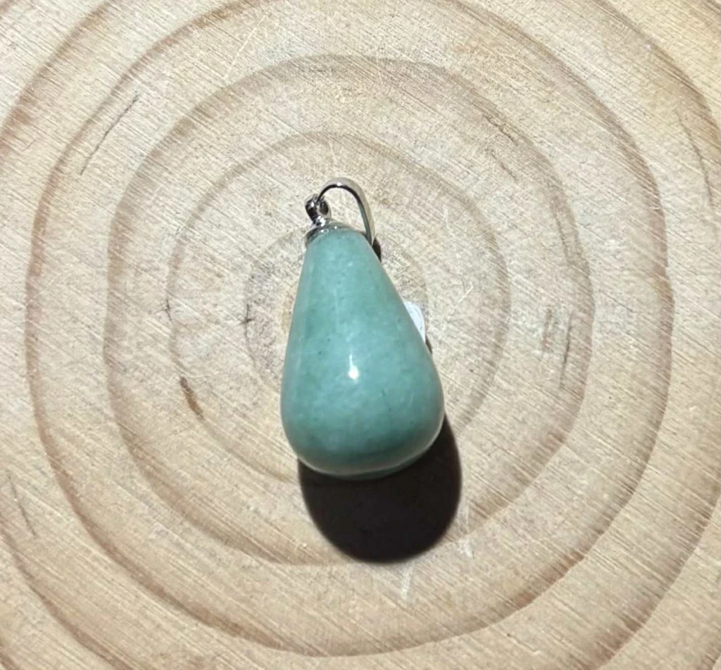 Pendentif Aventurine verte goutte