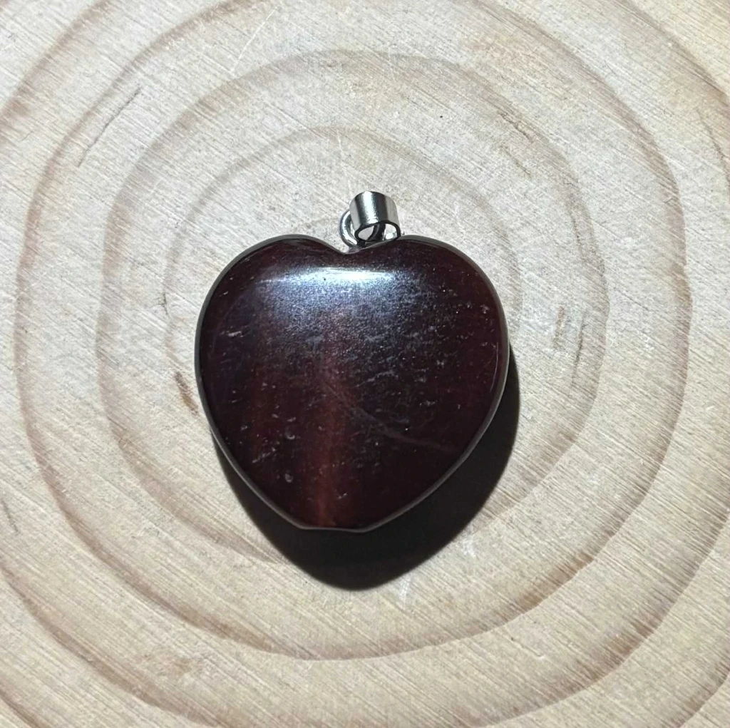 Pendentif Œil de taureau cœur