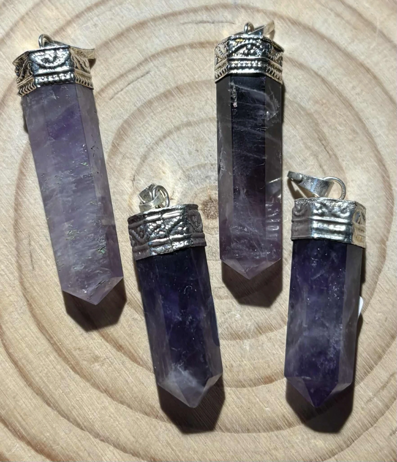 Pendentif Améthyste pointe