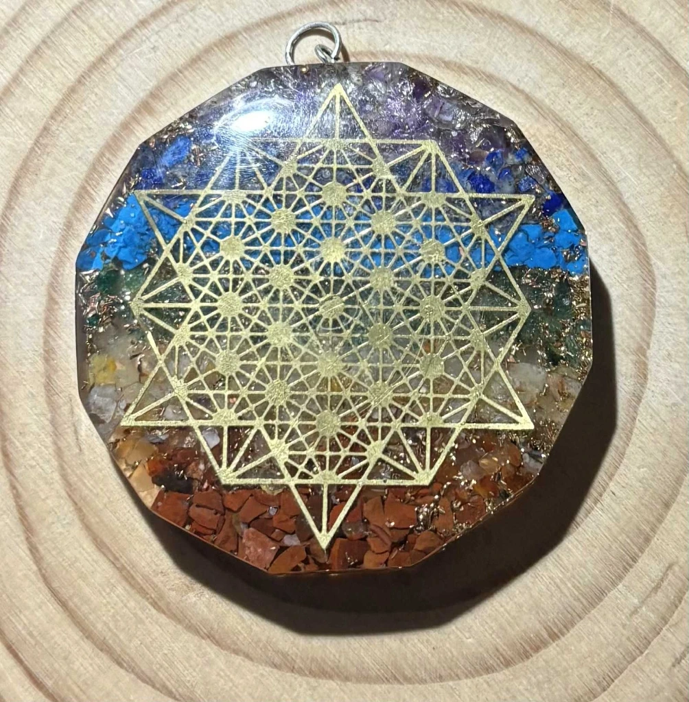 Pendentif Orgonite chakras